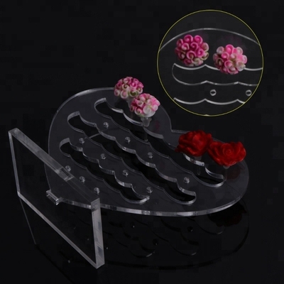 De acryl de Vertonings Transparante Acrylcountertop van Lichaamsjuwelen Vertoningen van de Juwelenoorring