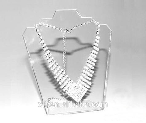 De nieuwe van de ontwerp afneembare duidelijke acryloorring en halsband reeks van de juwelenvertoning