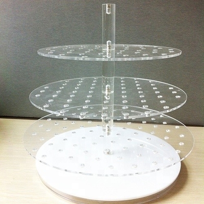 Eco - Vriendschappelijke Countertop Acryljuwelenhouder 3mm Kristal het Oppoetsen