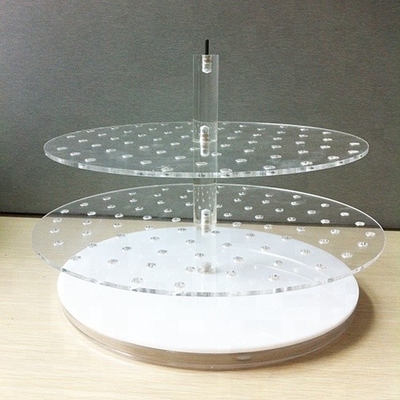 Eco - Vriendschappelijke Countertop Acryljuwelenhouder 3mm Kristal het Oppoetsen