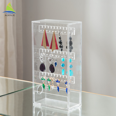Elegant Acryl van het het Plexiglasontwerp van de Juwelenvertoning van het de Desktopjuweel de Vertoningsrek