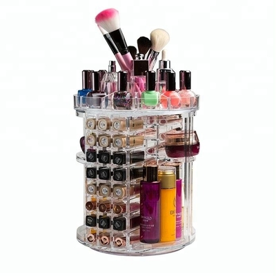 Duidelijke Manier Acryl Kosmetische Vertoning die Acryllippenstiftorganisator roteren