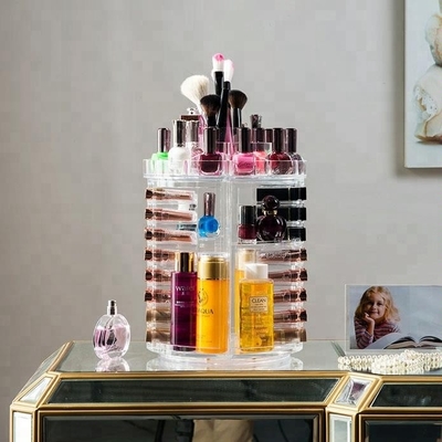 Duidelijke Manier Acryl Kosmetische Vertoning die Acryllippenstiftorganisator roteren