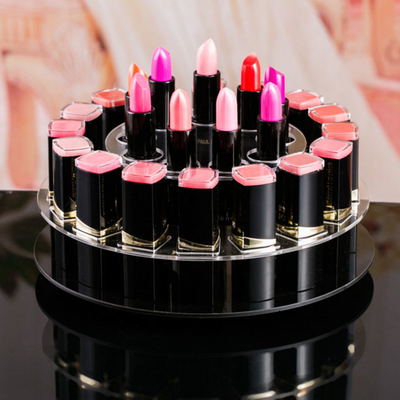 360 graad die de acrylorganisator van de plexiglas kosmetische make-up roteren
