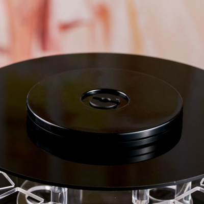 360 graad die de acrylorganisator van de plexiglas kosmetische make-up roteren