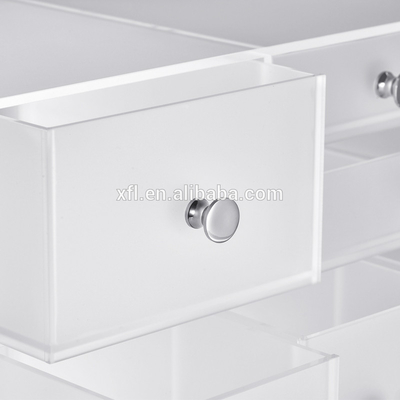Veelhoek Acryl Kosmetische Vertoning Eco - de Vriendschappelijke Acryldoos van de Make-upopslag