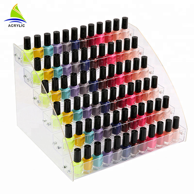 Tiered Acryl Kosmetische van de de Flessentribune van het Vertonings Acryl Materiële Nagellak de Houders Kosmetische Organisator