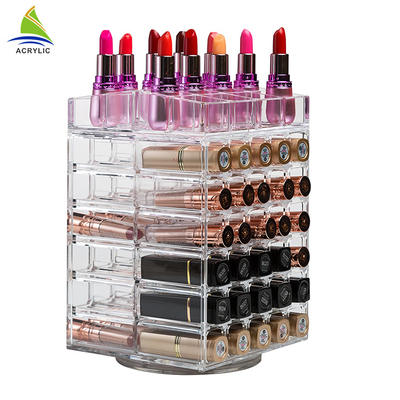 Roterende Acryl Spinnende de Lippenstifttoren 3mm van de Lippenstifthouder Dikte