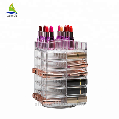 De aangepaste Acryl Kosmetische van de de Houders Acrylmake-up van de Vertonings Duidelijke Lippenstift Doos van de de Opslaghouder