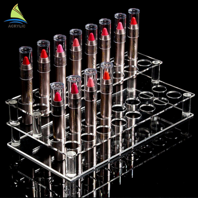 Countertop de Diamant van de de Lippenstifthouder van de Make-uporganisator het Kosmetische Acryl Oppoetsen