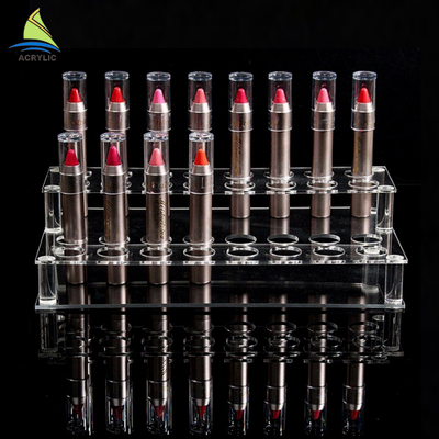 Polijst de Acryl Tiered Houder van de de Lippenstiftorganisator van Vertoningstribunes Kosmetische