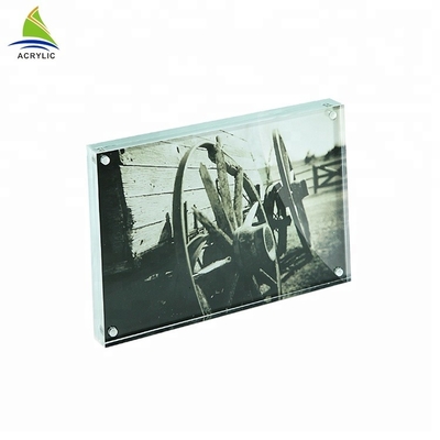 De muur zette Acrylfotokaders Eco op - Vriendschappelijk Elegant Transparant Duidelijk Materiaal