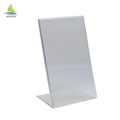 Promotiegift Gehelde de Vertoningshouder van het Type Hoge Transparante Acrylteken