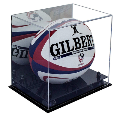 Duidelijke AcrylVan de Sportenproducten van de Vitrinedoos van het de Winkeltafelblad Duidelijke Acryl het RugbyVitrine