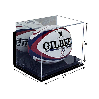 Duidelijke AcrylVan de Sportenproducten van de Vitrinedoos van het de Winkeltafelblad Duidelijke Acryl het RugbyVitrine
