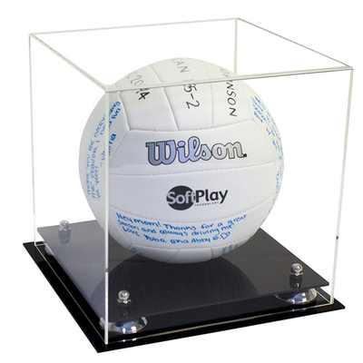 Containers van de de Doos Acrylvertoning van de winkel de Acrylvertoning voor Volleyballoem de Dienst