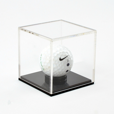 Aangepaste Acryl Elegante Kleine Acryl de GolfbalVitrine van de Vertoningsdoos