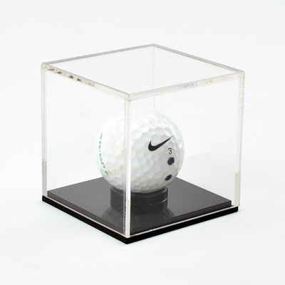 Aangepaste Acryl Elegante Kleine Acryl de GolfbalVitrine van de Vertoningsdoos