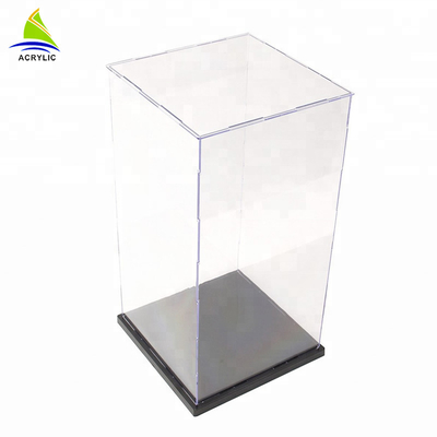 Hoog polijst Vierkante Acryl de Luxe Tegen Hoogste Decoratieve Aangepaste Duidelijke Doos van de Vertoningsdoos