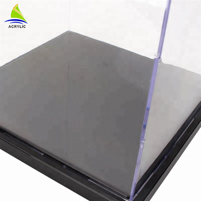 Hoog polijst Vierkante Acryl de Luxe Tegen Hoogste Decoratieve Aangepaste Duidelijke Doos van de Vertoningsdoos