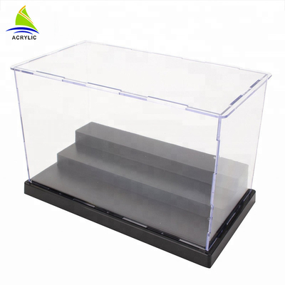 Commerciële Acryl van het de Douaneembleem van de Vertoningsdoos Acryl de Opslagdoos met MagneetVitrine