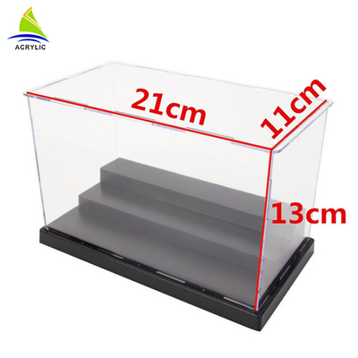 Commerciële Acryl van het de Douaneembleem van de Vertoningsdoos Acryl de Opslagdoos met MagneetVitrine