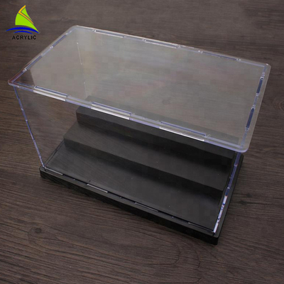 Commerciële Acryl van het de Douaneembleem van de Vertoningsdoos Acryl de Opslagdoos met MagneetVitrine