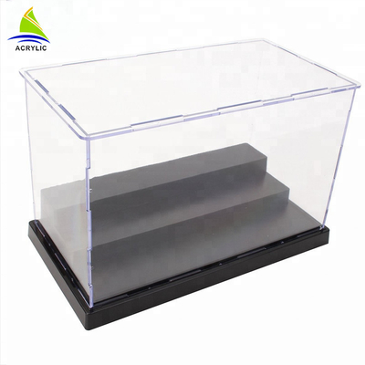 Commerciële Acryl van het de Douaneembleem van de Vertoningsdoos Acryl de Opslagdoos met MagneetVitrine