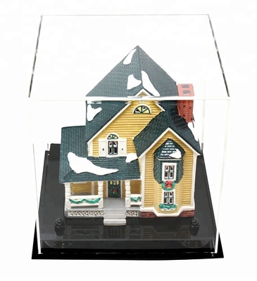 Eco - het Vriendschappelijke Acryl Transparante Duidelijke Enige Acryl 3D Geval van de KubusVitrine