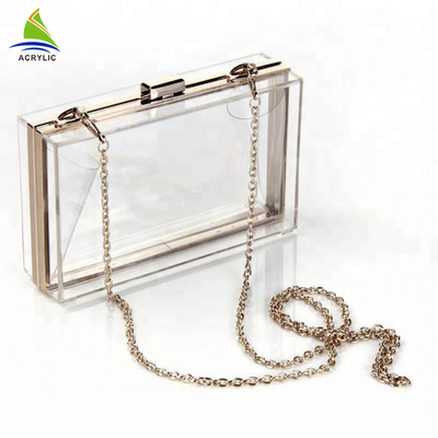 Van de Doosdames van de manier de Elegante Acrylopslag Transparante gepersonaliseerde Acrylhandtas