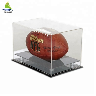 Grote Acryl van het het Plexiglas Acrylvoetbal van de Vertoningsdoos het BalspelVitrine