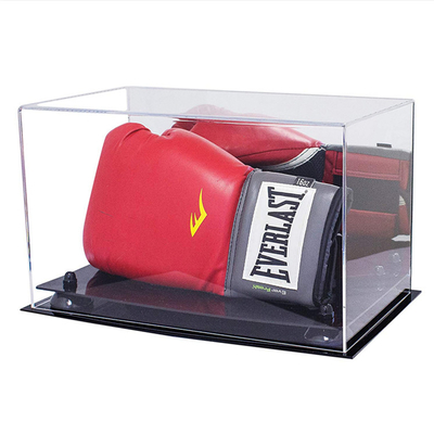 Eco - de Vriendschappelijke Acrylvertoningscontainers ontruimen de Acrylvitrine van de Perspex Bokshandschoen