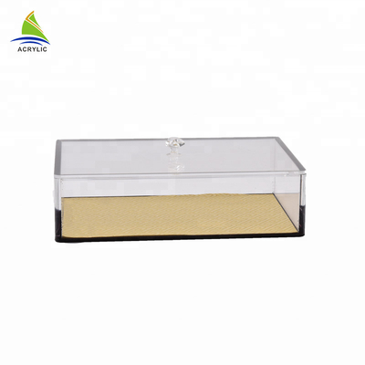 De stapelbare Duidelijke Acryl Acryl de Opslagcontainers van de Opslagdoos passen Vorm aan