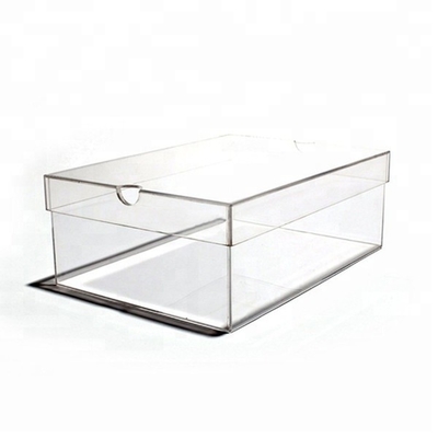 Het Kristal van de de Doos Acryl Vierkante Container van de douane Acrylschoen het Oppoetsen Oppervlaktebehandeling