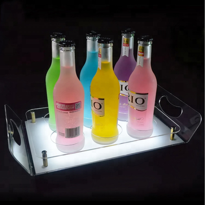 Acryl Geleid van de de Plankenvertoning van de Barplanken Geleid Alcoholische drank de Tribunedienblad voor Opslag