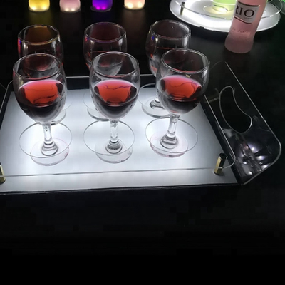 Acryl Geleid van de de Plankenvertoning van de Barplanken Geleid Alcoholische drank de Tribunedienblad voor Opslag
