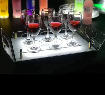 Acryl Geleid van de de Plankenvertoning van de Barplanken Geleid Alcoholische drank de Tribunedienblad voor Opslag