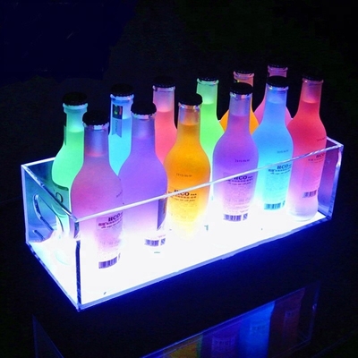 De moderne Vertoning van de Ontwerp Duidelijke Geleide Fles leidde Acryl de Vertoningsrek van de Wijnfles