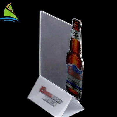 Professionele Acryl van de Tekenvertoning Cool Design Beer Card de Tribune acrylhouder van Holde