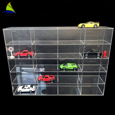 De commerciële Acryl het Stuk speelgoed van de MuurVitrine Muur van de het Speelgoedshowcase van de Auto Acrylvertoning zet op