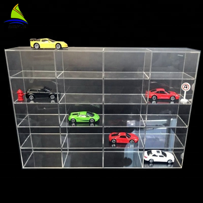 De commerciële Acryl het Stuk speelgoed van de MuurVitrine Muur van de het Speelgoedshowcase van de Auto Acrylvertoning zet op