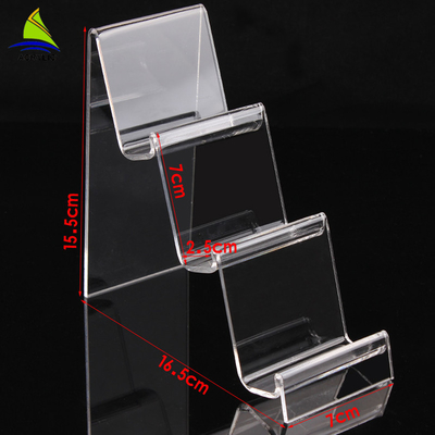 Transparante Acryl van de de Telefoonvertoning van de Winkelvertoning Acryl Mobiele de Houderstribune
