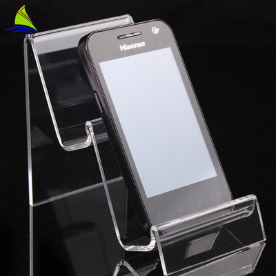 Transparante Acryl van de de Telefoonvertoning van de Winkelvertoning Acryl Mobiele de Houderstribune