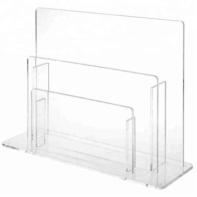Elegant Acryl van de het Tijdschriftvertoning van de Brochuretribune Duidelijk Acryl het Rek Eenvoudig Ontwerp