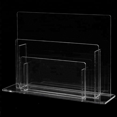 Elegant Acryl van de het Tijdschriftvertoning van de Brochuretribune Duidelijk Acryl het Rek Eenvoudig Ontwerp