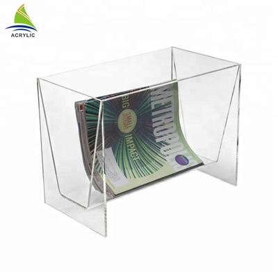 Het aangepaste Acryl van de het Tijdschriftkrant van de Prentbriefkaarhouder Acrylrek Vriendschappelijke Eco -