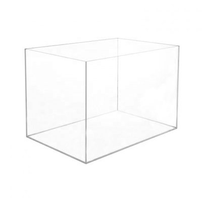 5 zijdekkings12x12x18 Duim 5mm Acrylvertoningsdoos met Embleemdruk