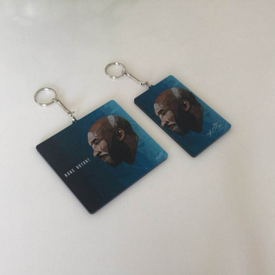 Manier Gedrukte Douane Acrylkeychains voor de Reclame van Giften Gemakkelijk schoon te maken