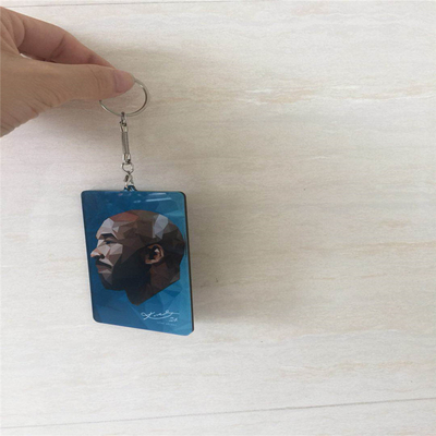 Manier Gedrukte Douane Acrylkeychains voor de Reclame van Giften Gemakkelijk schoon te maken