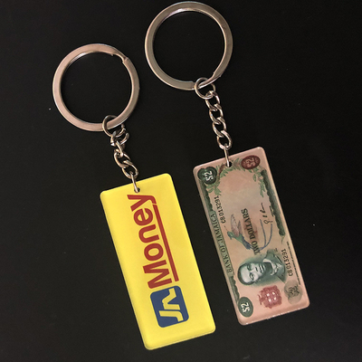 Manier Gedrukte Douane Acrylkeychains voor de Reclame van Giften Gemakkelijk schoon te maken